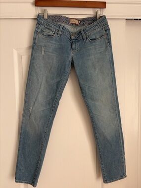 Paige Premium Denim Jeans Womens 28 Low Rise Skinny Blue Stretch Y2K